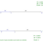 Series geometricas lineales - Razón simple de tres puntos