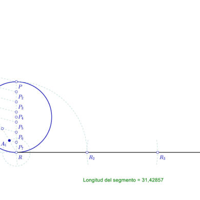Rectificación de una circunferencia utilizando el método de Arquímedes