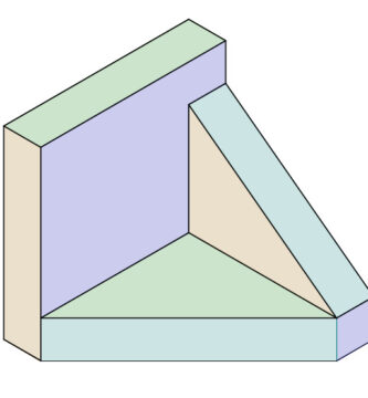 Ejercicio resuelto de perspectiva isométrica