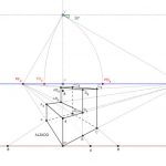 Problemas de perspectiva cónica oblicua de dos puntos de fuga