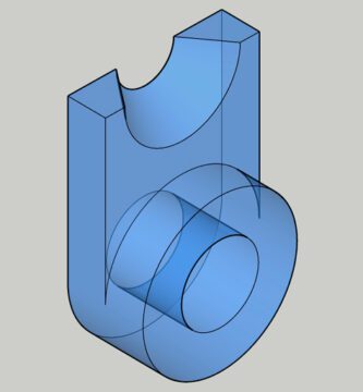 Figura 3D apta para ejercicios de normalización, acotación y secciones