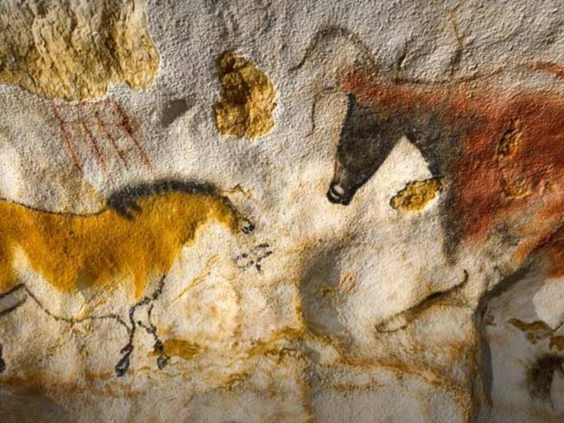 Pinturas rupestres en la Cueva de Lascaux, en Francia