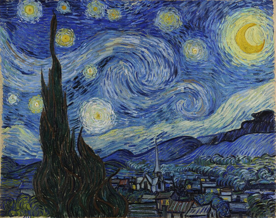 Noche estrellada de Van Gogh. Postimpresionismo