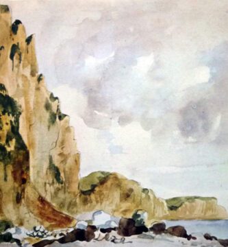 Romanticismo en el arte. Eugene Delacroix. Costa de Etretat